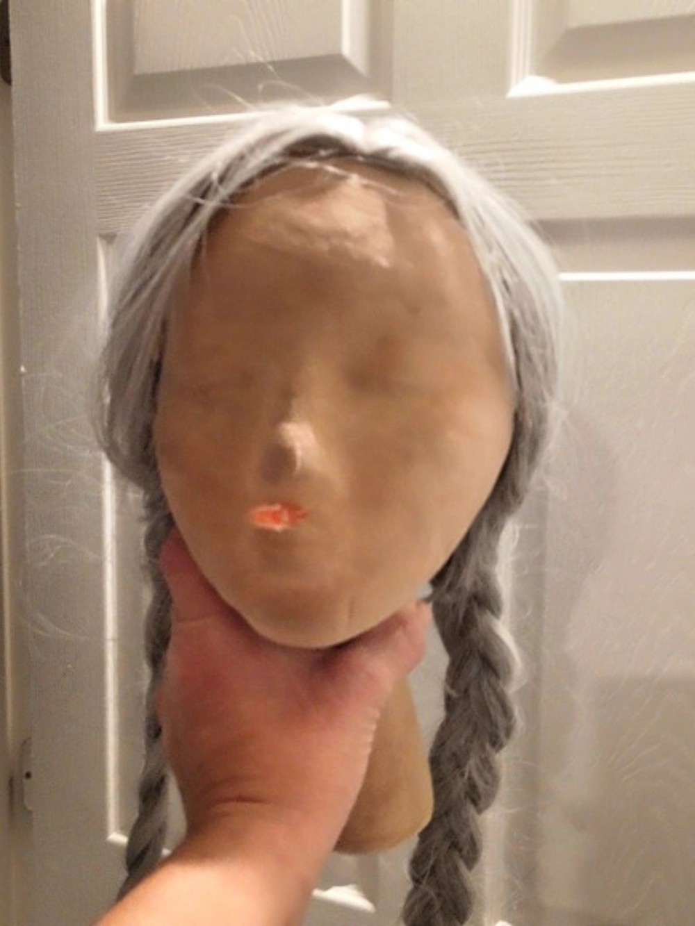 Gray Braided Wig